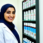 **

"A Pakistani female dermatologist in her late 30s, wearing a professional white coat and hijab, smiling warmly in a modern, well-lit clinic in Karachi. Background includes medical posters in Urdu and shelves with skincare products. Appropriate attire, fully clothed, modest, safe for work, perfect anatomy, correct proportions, professional portrait photography, high quality, family-friendly."

**